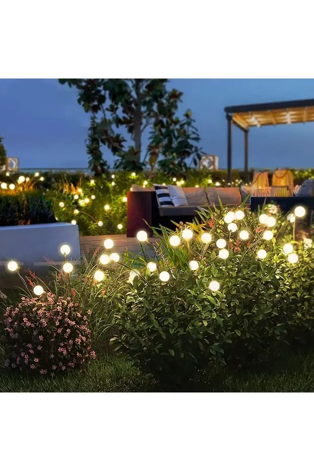 8 Ledli Solar Bahçe Işıkları Dış Mekan Peyzaj 3 Modlu Bahçe Çiti Güneş Enerjili Süs Lamba